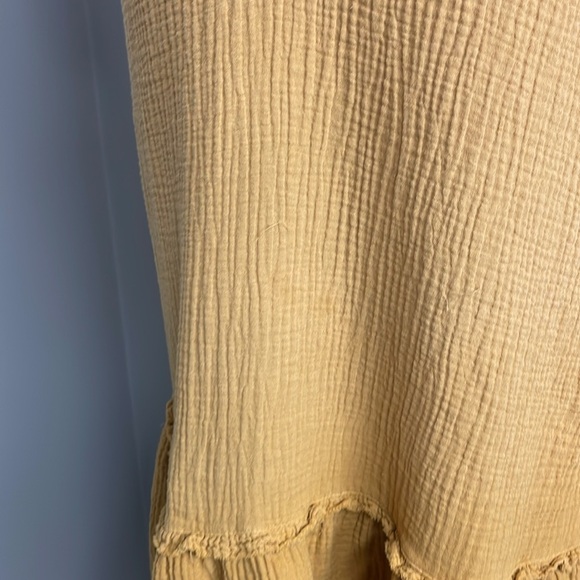 Saturday Sunday Anthropologie Golden Gauze Boho Dress - Size XS Cotton Boho Cool - Picture 2 of 6